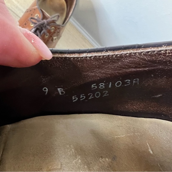 FootJoy Brown Leather Oxford Golf Shoes Size 9 Style 55202 - Picture 5 of 6